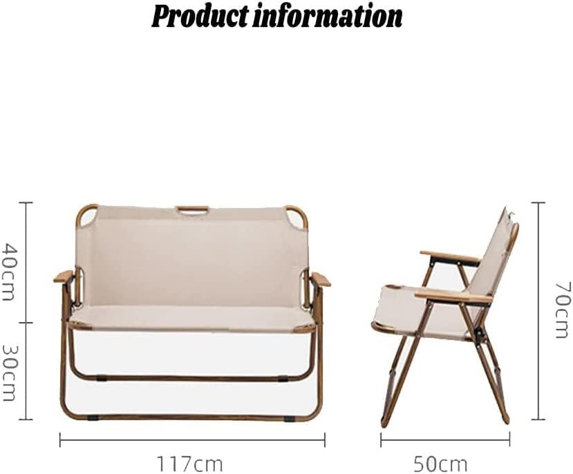 Sillón plegable de 2 plazas - Para Casa de Campo, Terraza, Piscina FENGSEN