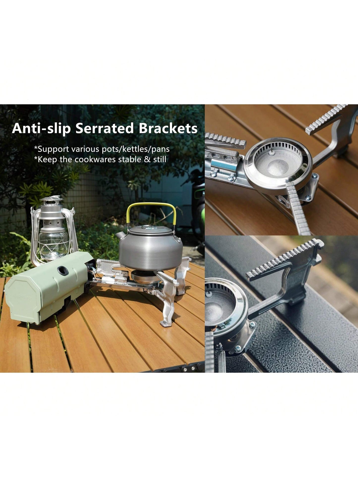 Estufa de Gas Portátil para Camping | Encendido Rápido | Compacta y Plegable | Soporte Antideslizante | Compatible con Cartuchos Butano