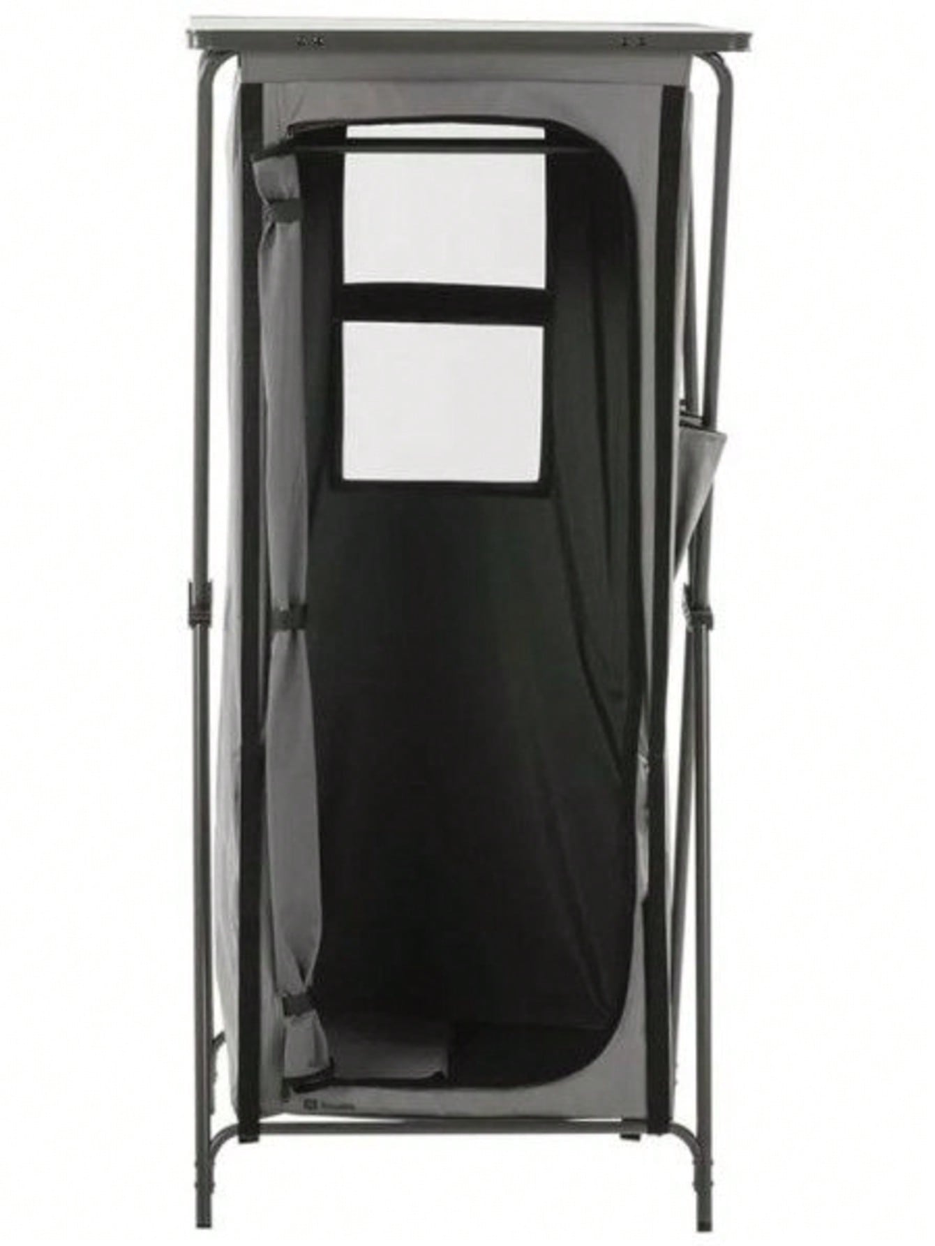 Armario de Camping Plegable 143x65x45cm con Bolsa | Estantería Portátil de Tela con 4 Niveles | Organizador de Ropa para Camping, Playa y Viajes