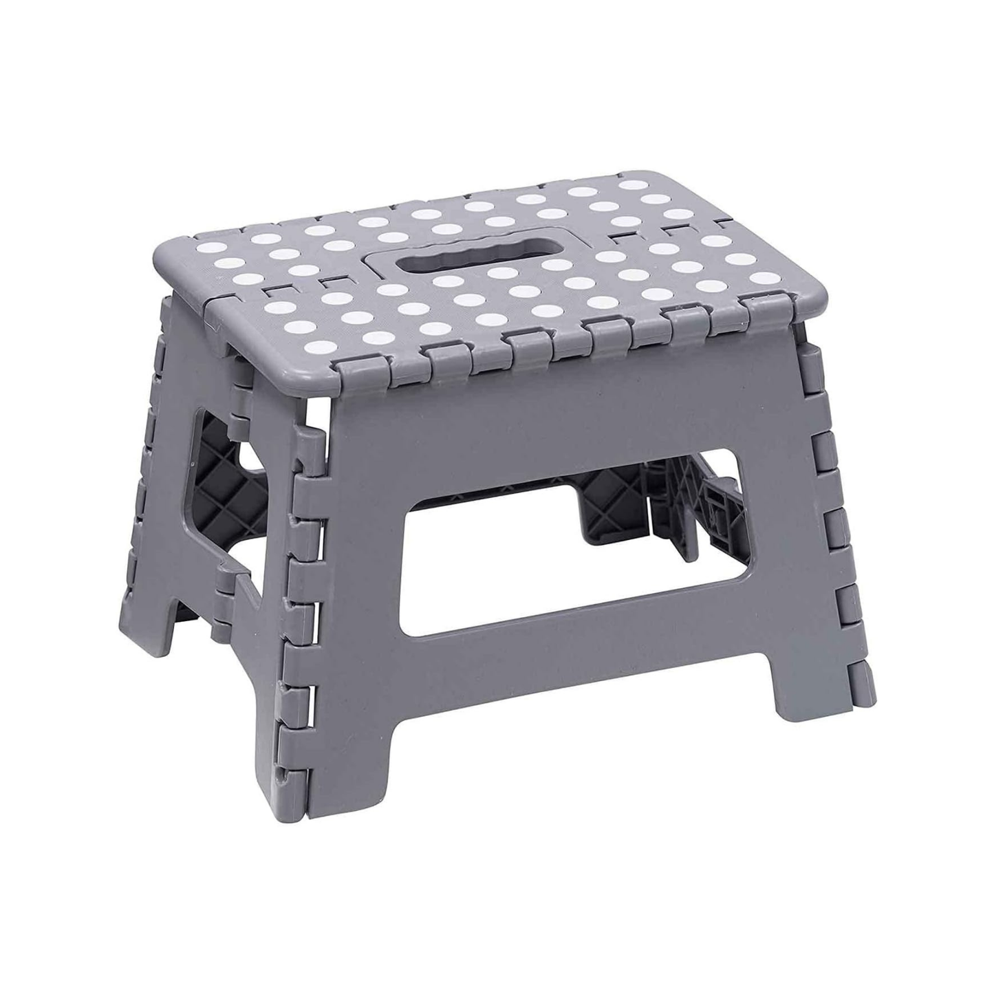 Taburete Plegable con Asa y Superficie Antideslizante
