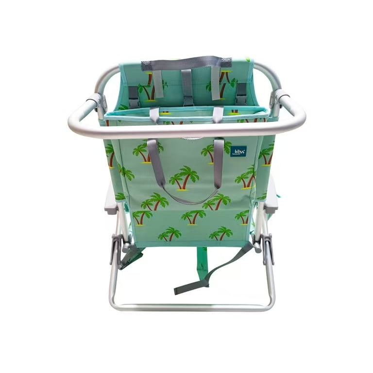 Silla de Playa Reclinable de Aluminio - 8 Posiciones Ajustables, Bolsa Nevera Desmontable, Bolsillos Laterales, Soporte de hasta 113 kg