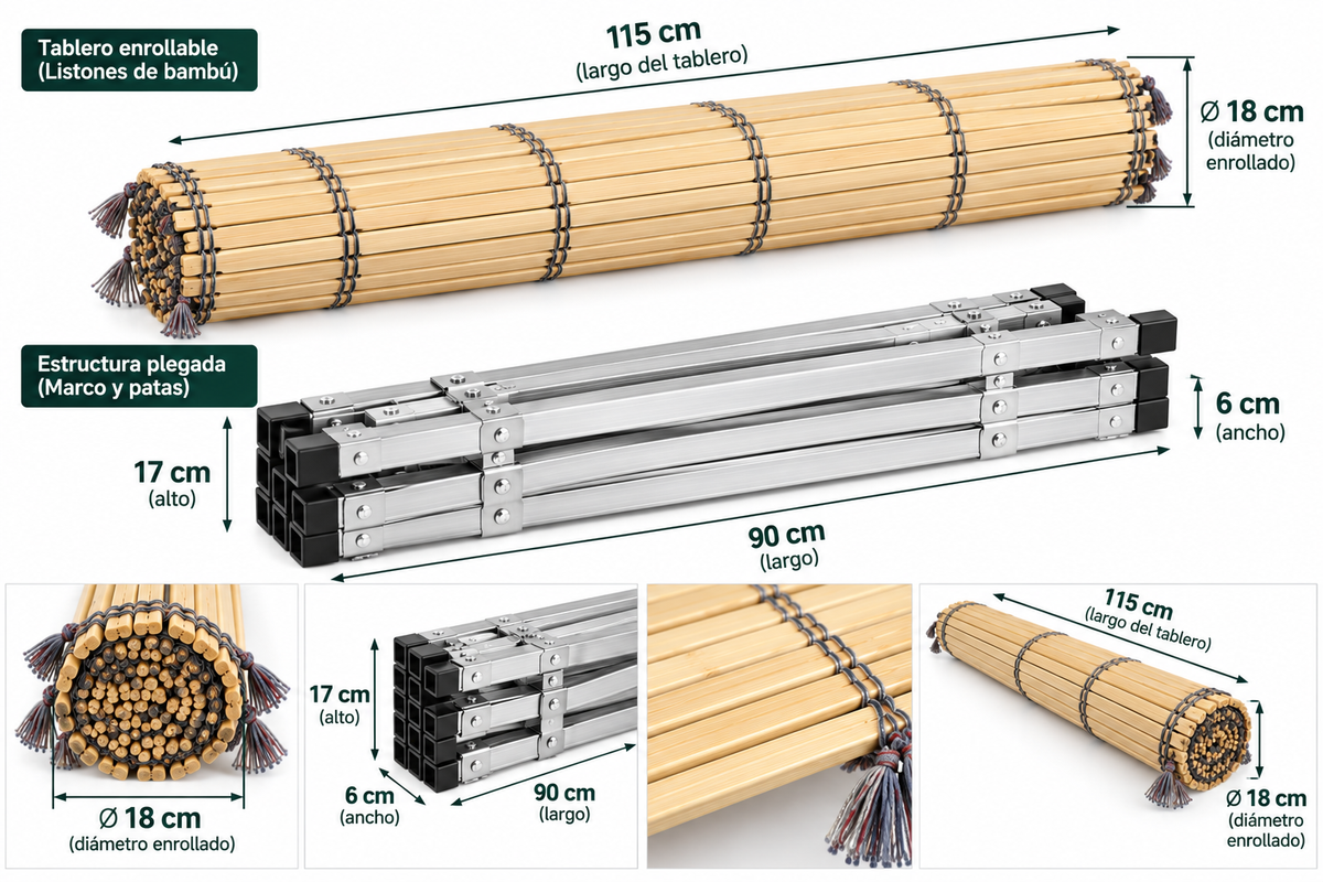 Mesa Plegable Extra Grande 300 × 115 cm – Ideal para Camping, Eventos y Reuniones, Mercadillo