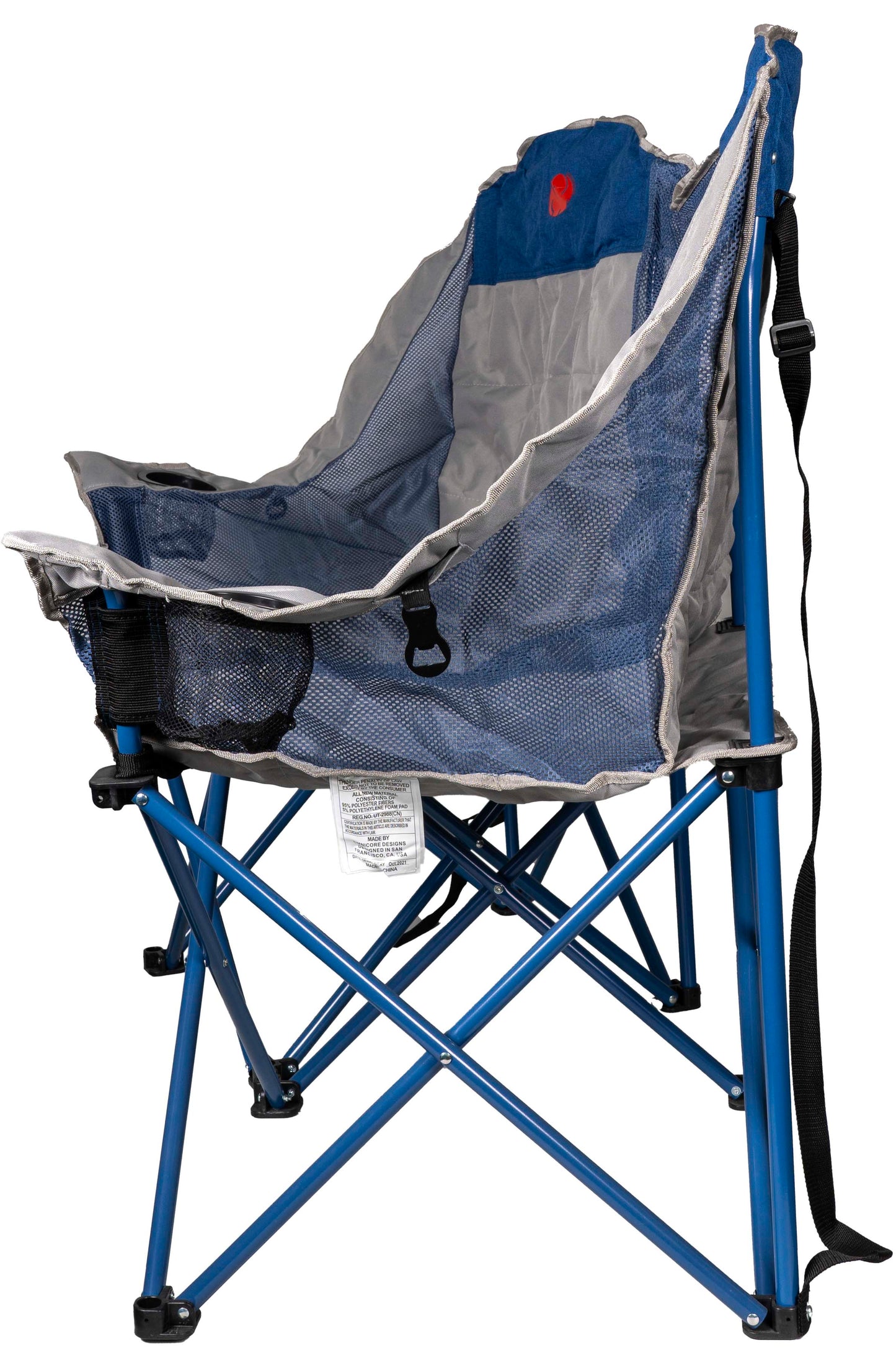 Silla de campamento plegable doble con ajuste circular y respaldo acolchado
