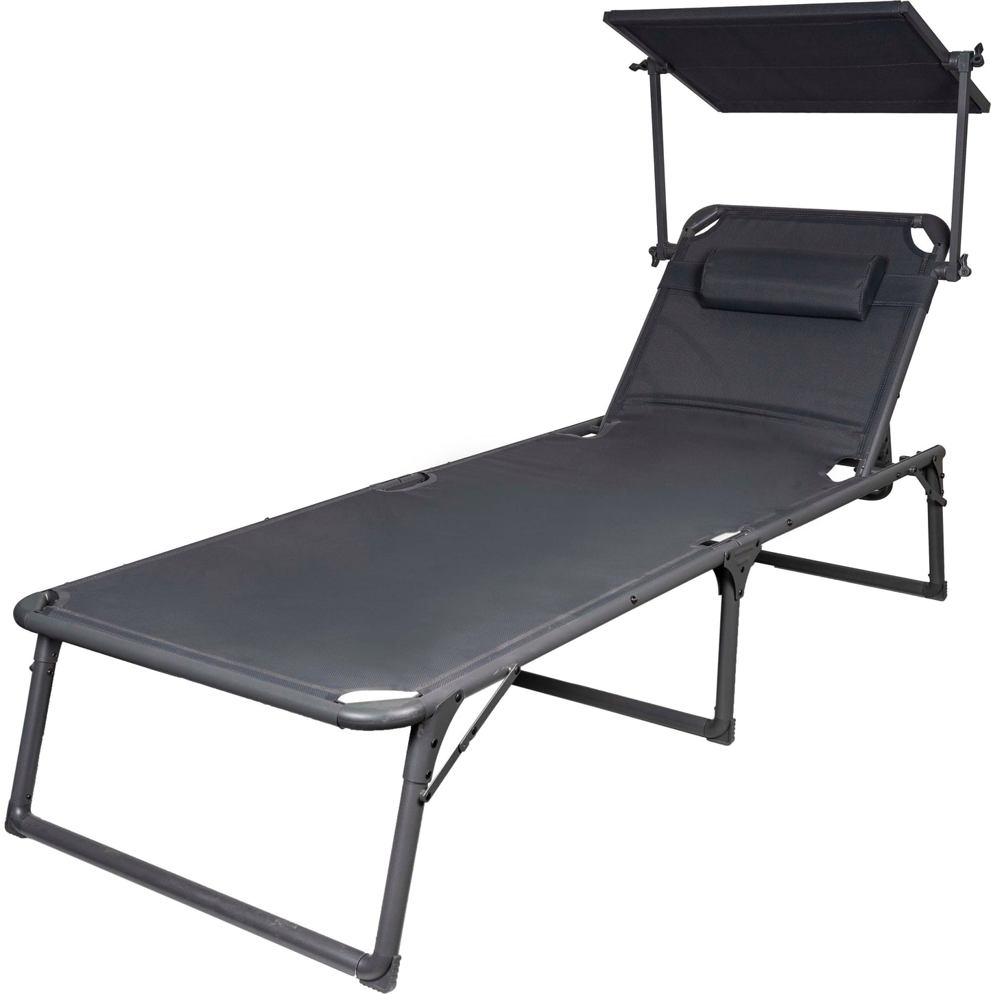 Tumbona Plegable Con Parasol - Resistente y Elegante FENGSEN