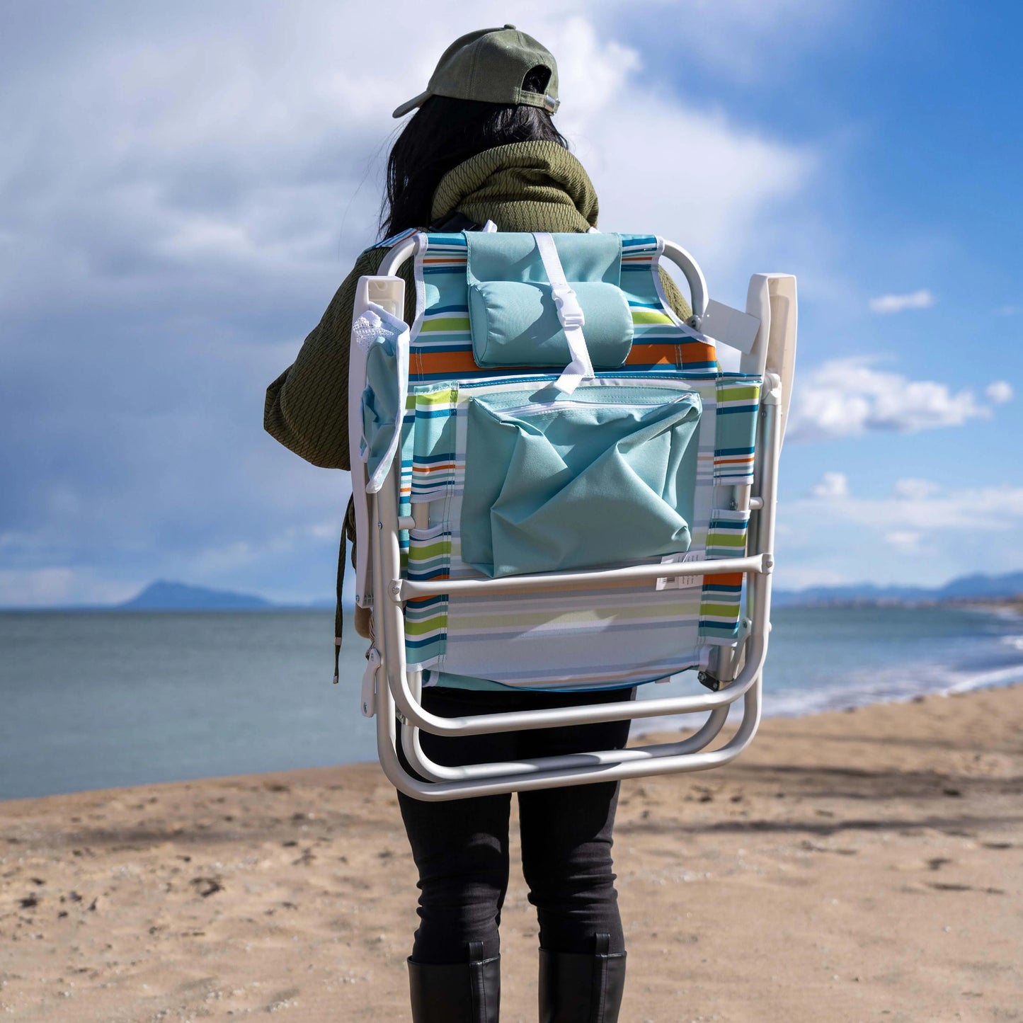 Pack de 2 Sillas de Playa Plegables - FENGSEN - Tumbona resistentes y cómodas FENGSEN