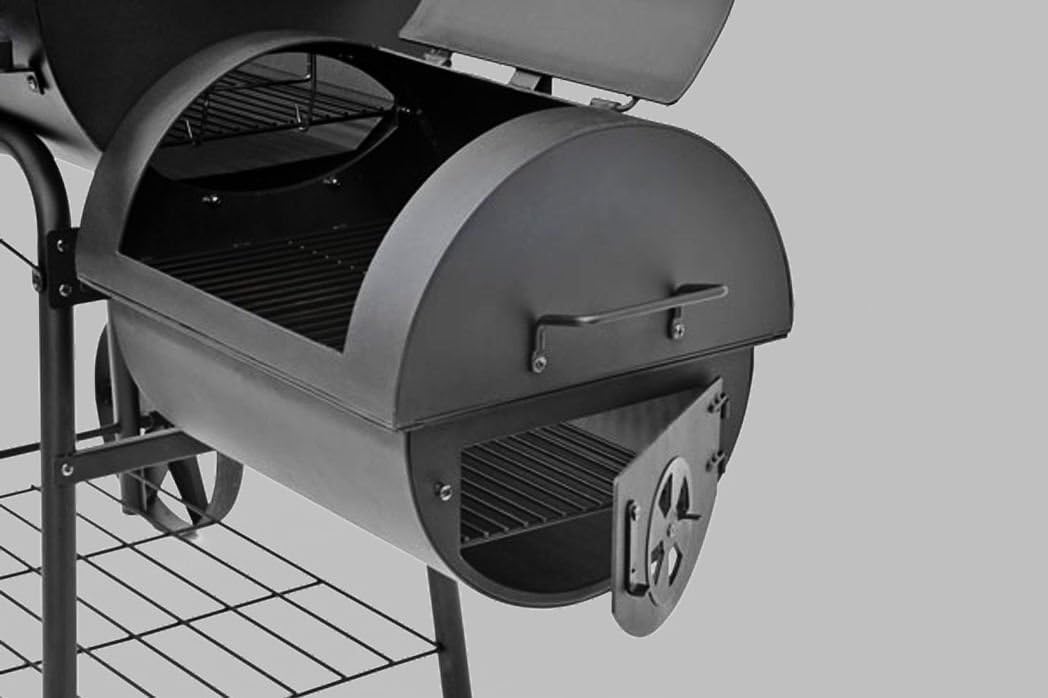 Parrilla Resistente - Barbacoa con Doble Espacio de Cocción y Almacenamiento XL FENGSEN