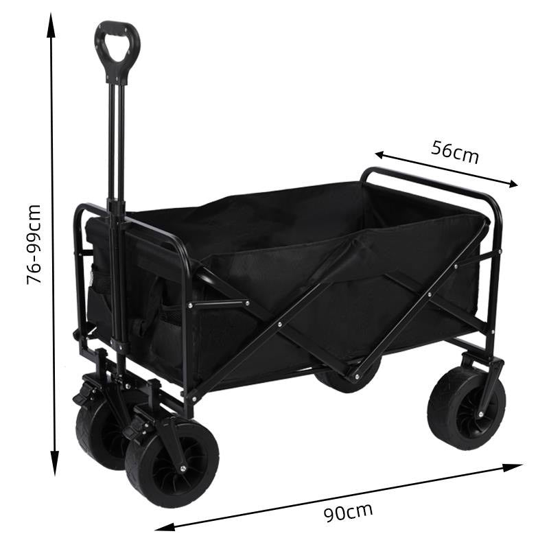 Carro Multiusos Plegable 150L con Ruedas Todoterreno