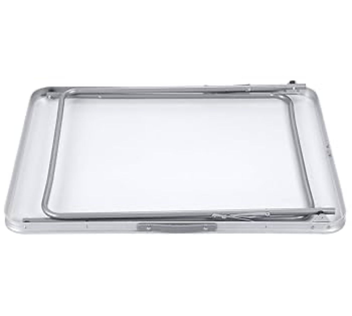 🪑 Mesa Plegable Blanca con Asa de Transporte