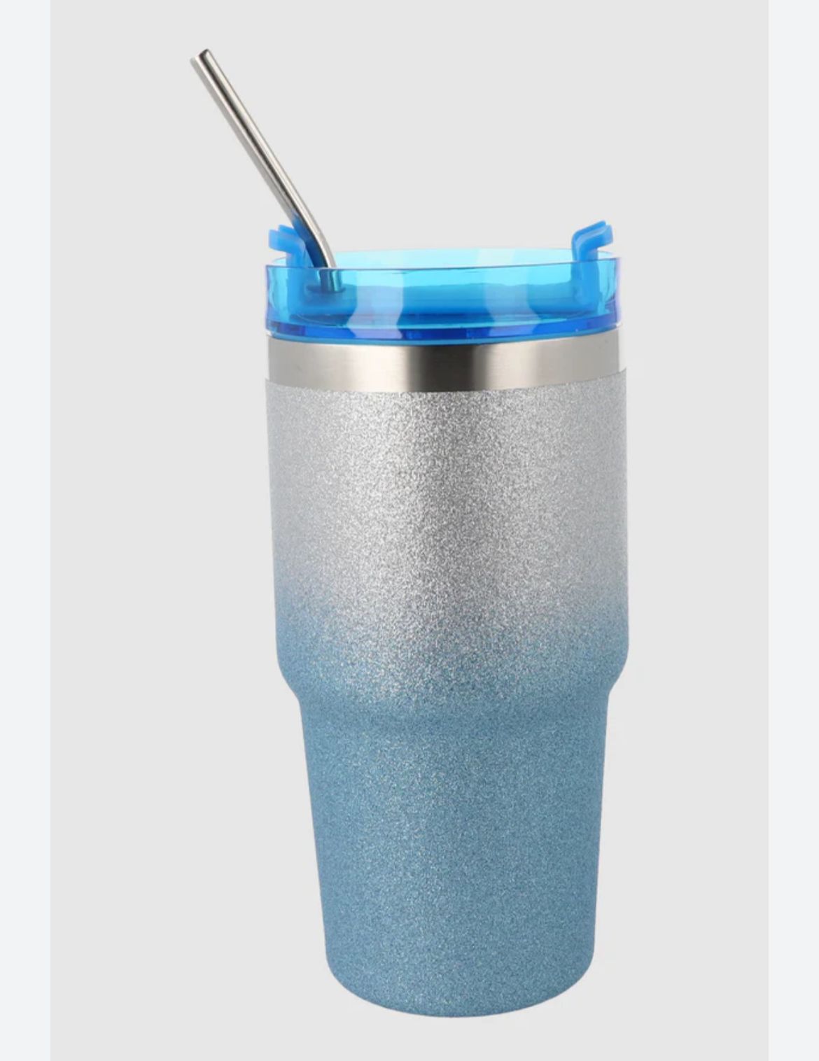Vaso térmico con tapa y pajita