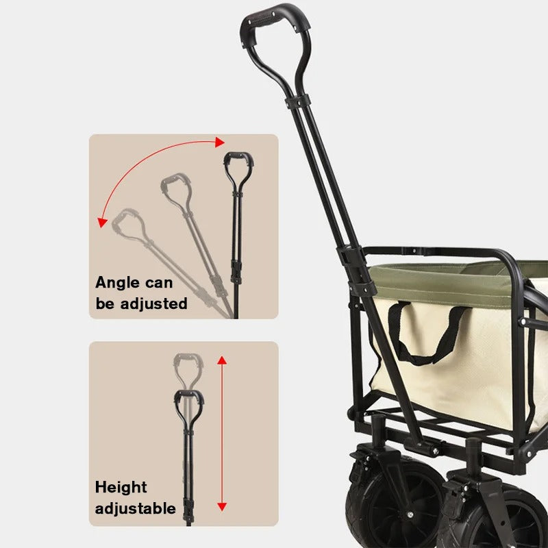 Carrito de Playa y Camping Plegable – Resistente e Impermeable FENGSEN