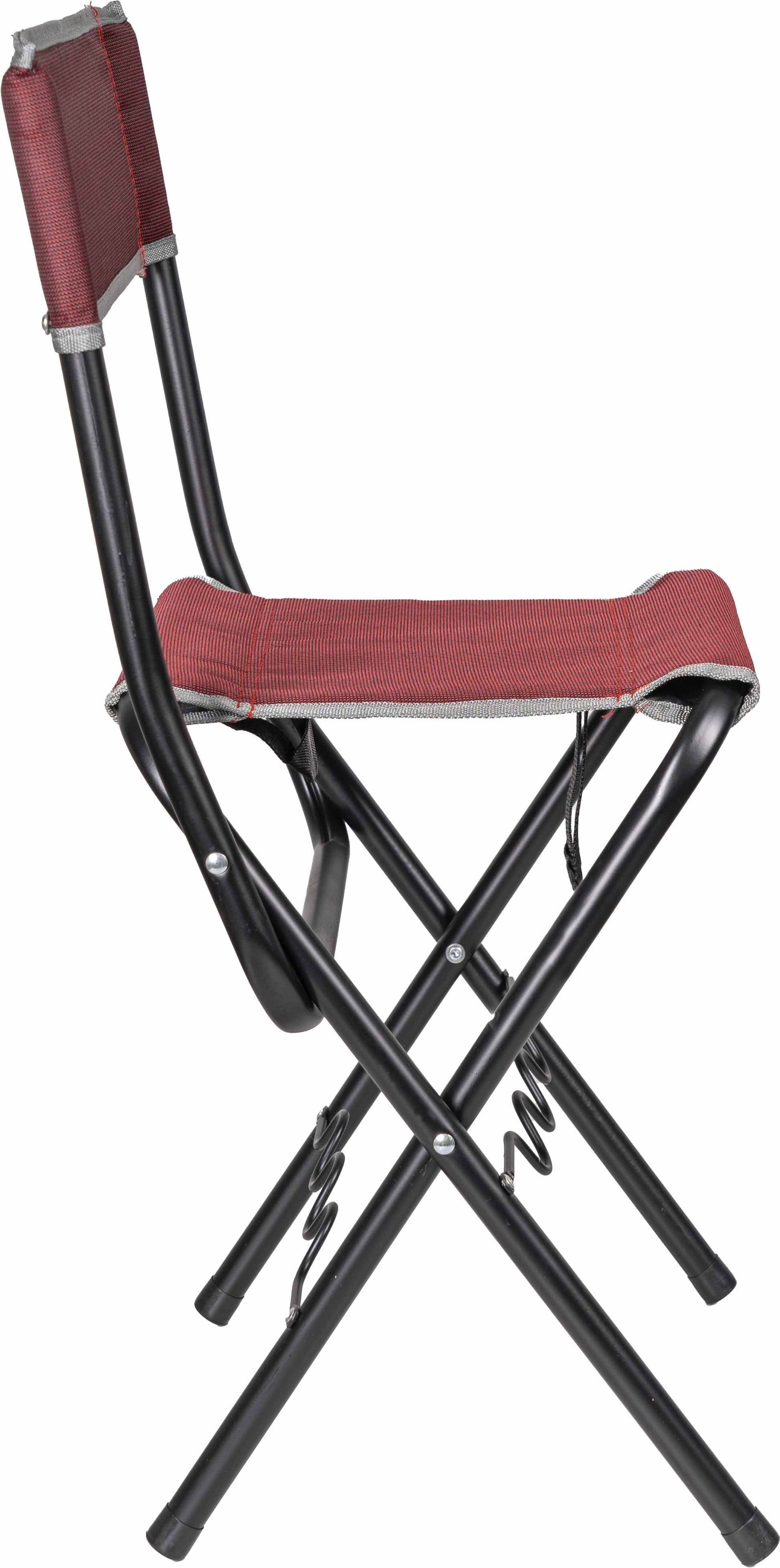 Silla Plegable de Camping con Respaldo y Soporte para Cañas de Pescar FENGSEN