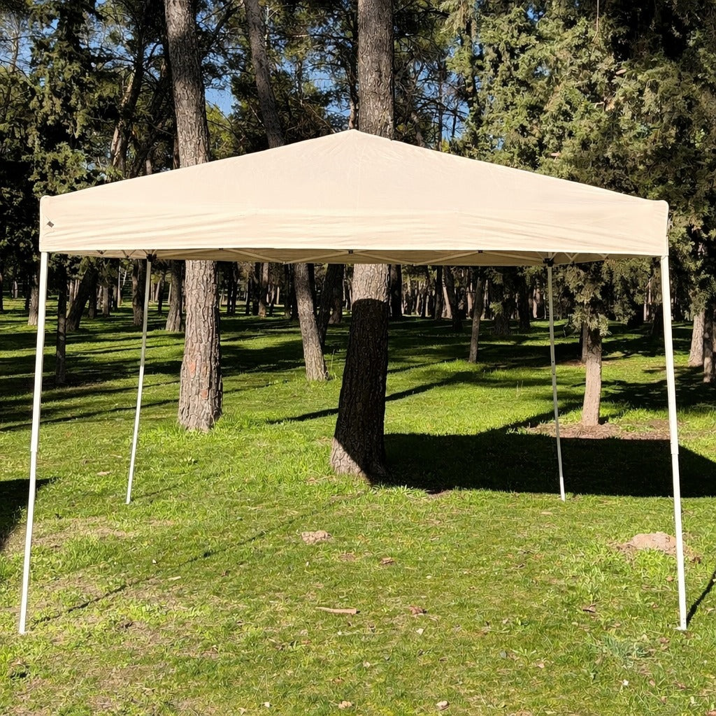 Carpa Básica Patas Cuadras 3x3 M Plegable para Exterior Jardín Camping Playa Picnics y Eventos Al Aire Libre Montaje Rápido Estructura Metálica