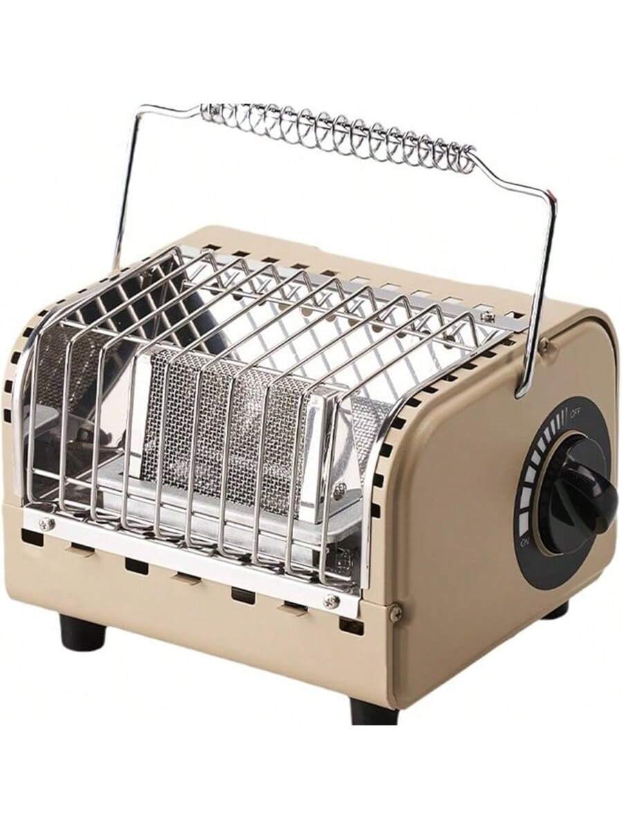 Calefactor de gas portátil mini | Estufa de camping compacta | Calentador exterior multifuncional | Con bolsa de transporte | Ideal para acampadas, barbacoas, viajes