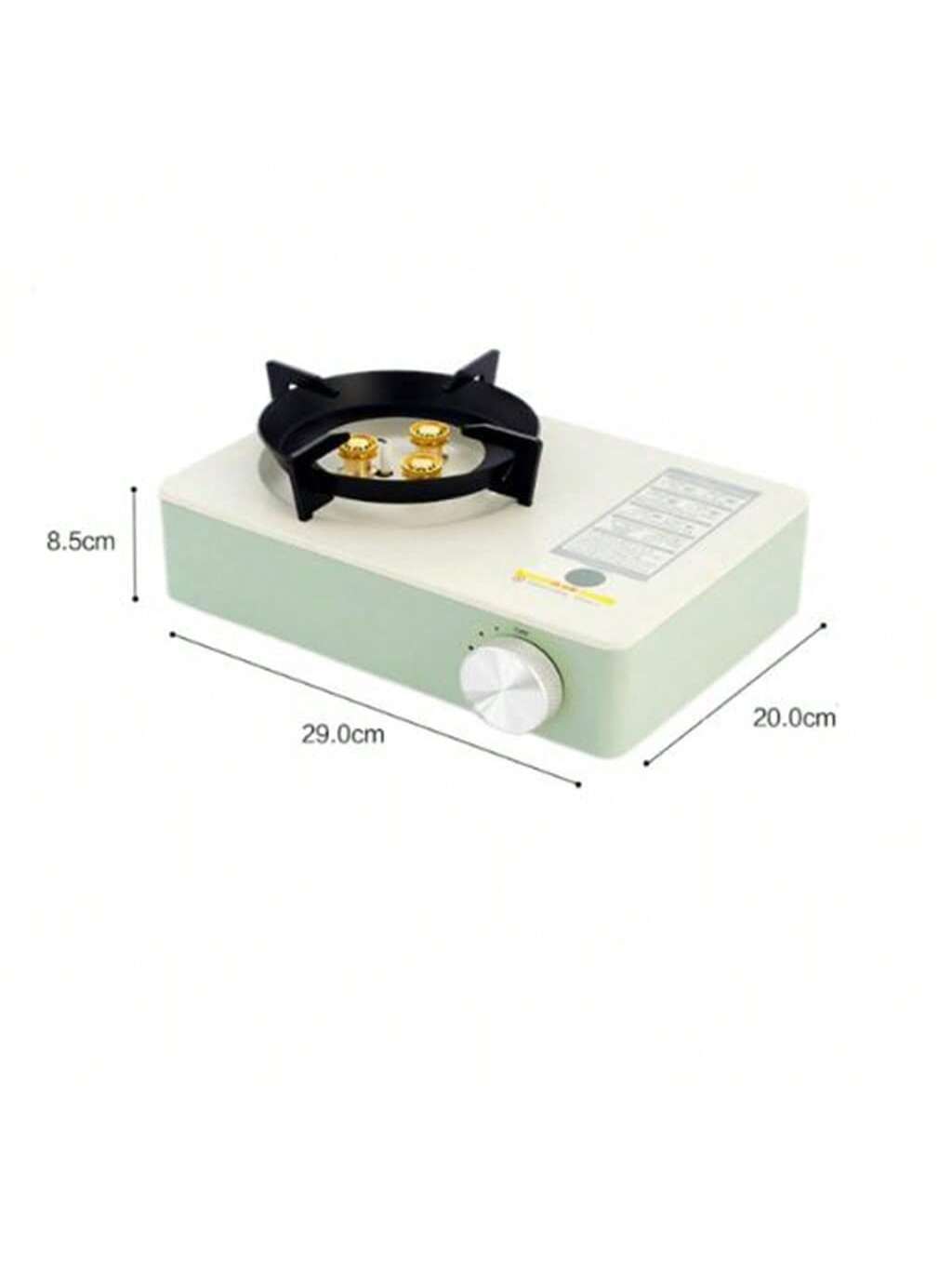 Estufa de Gas Portátil para Camping con 3 Quemadores | Mini Cocina de Gas Butano/Propano con Perilla Antideslizante y Cuerpo Reforzado | Ideal para Acampar, Picnic y Cocina Exterior