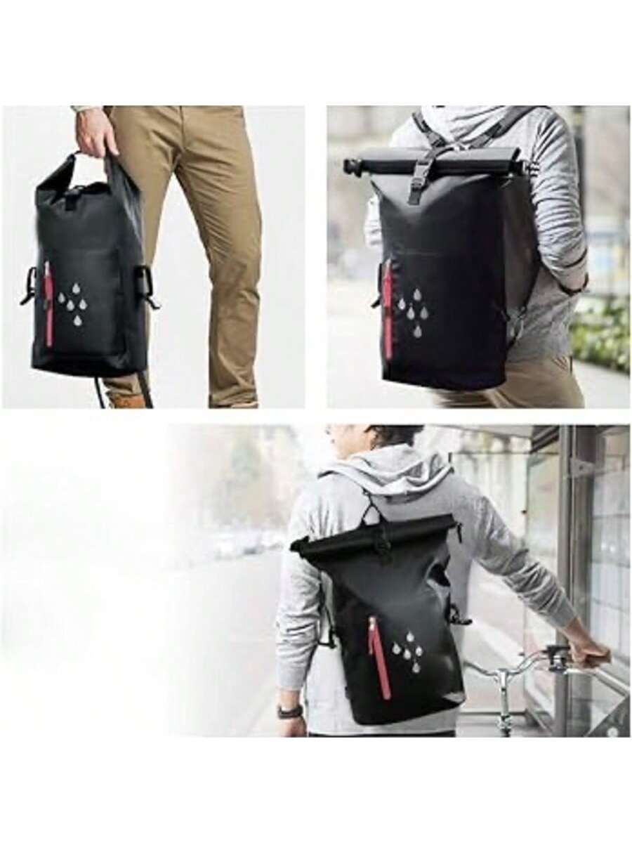 Mochila Impermeable 25L para Senderismo, Camping, Playa y Ciclismo – Bolsa Estanca con Cierre Enrollable, Ligera y Resistente al Agua – Disponible en Negro