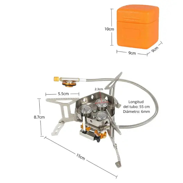 Hornillo de Camping Portatil y Ligero - Para Acampar al Aire Libre FENGSEN