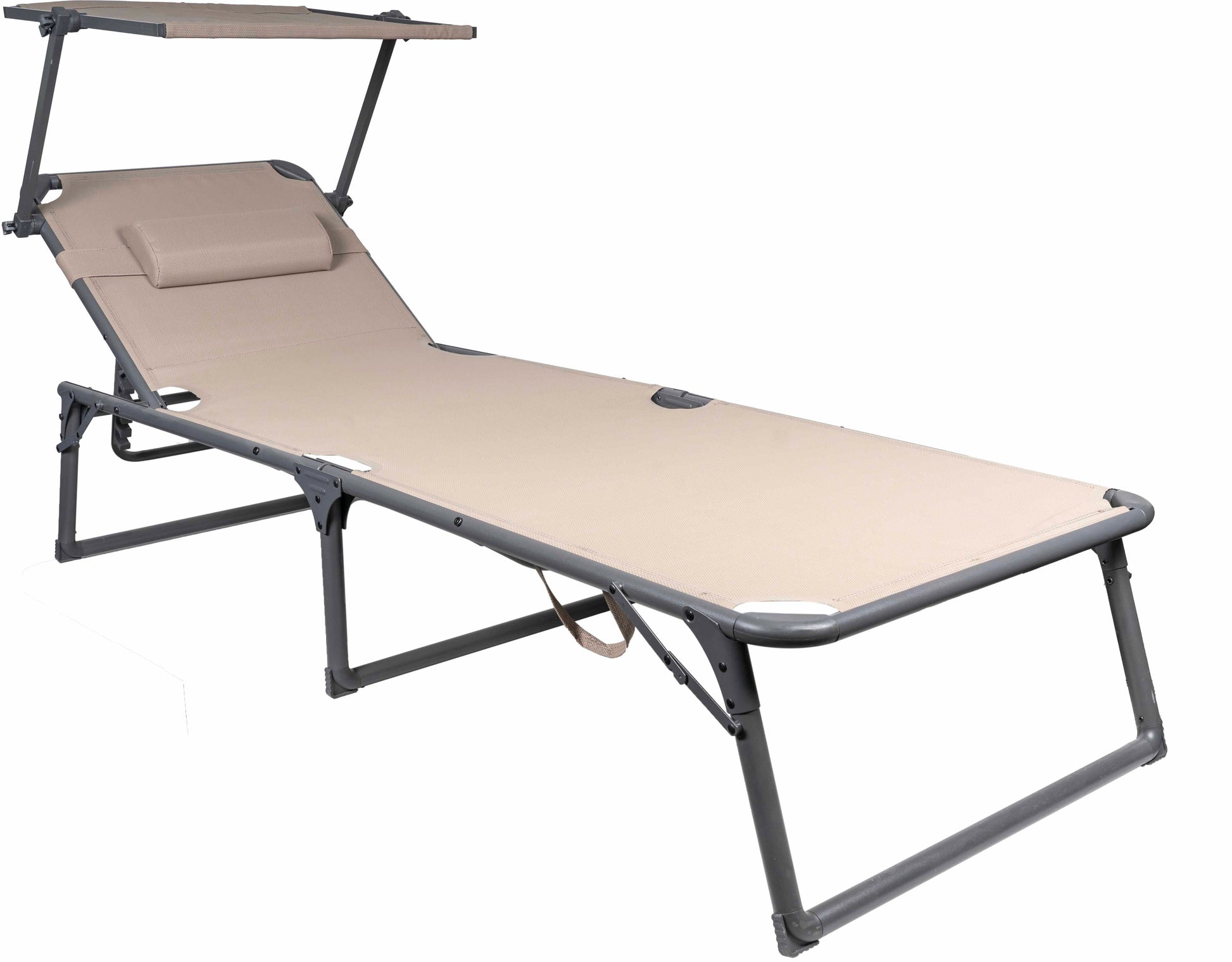 Tumbona Plegable Con Parasol - Resistente y Elegante FENGSEN