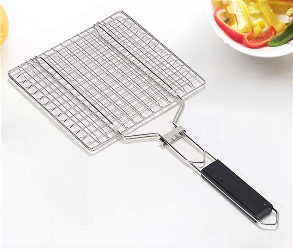 Rejilla doble para asados 28×28 cm – diseño rectangular con ajuste seguro