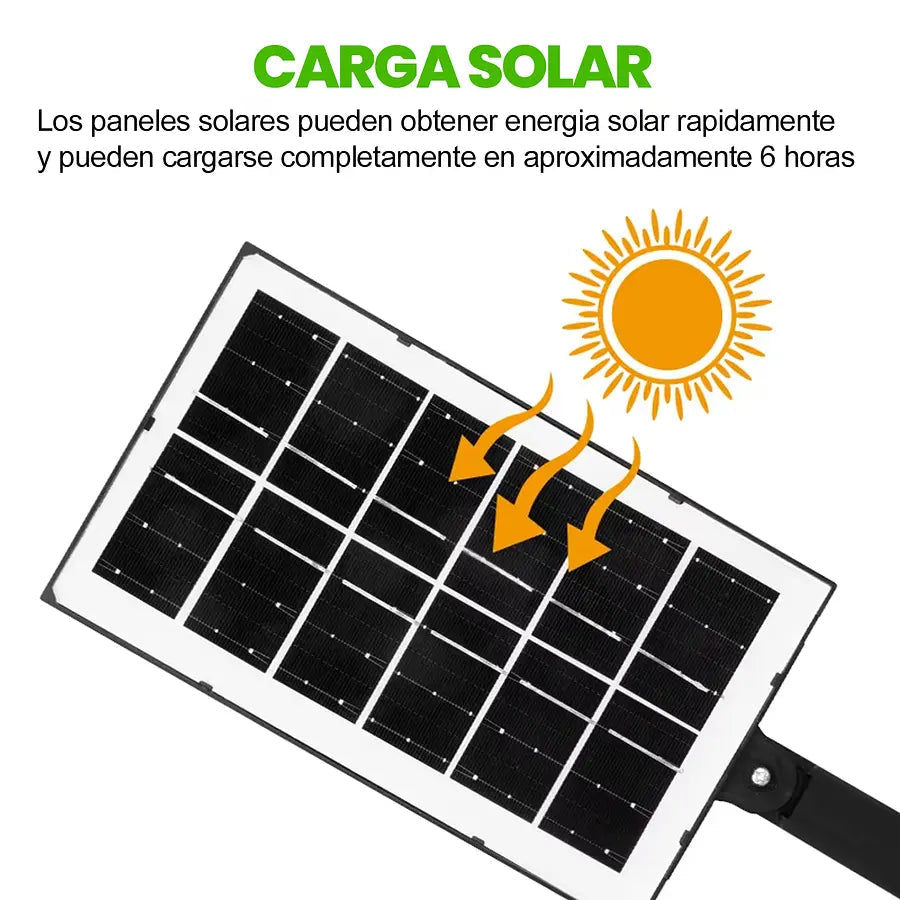 Luz Solar Recargable con Control Remoto y Sensor - Resistente al Agua FENGSEN