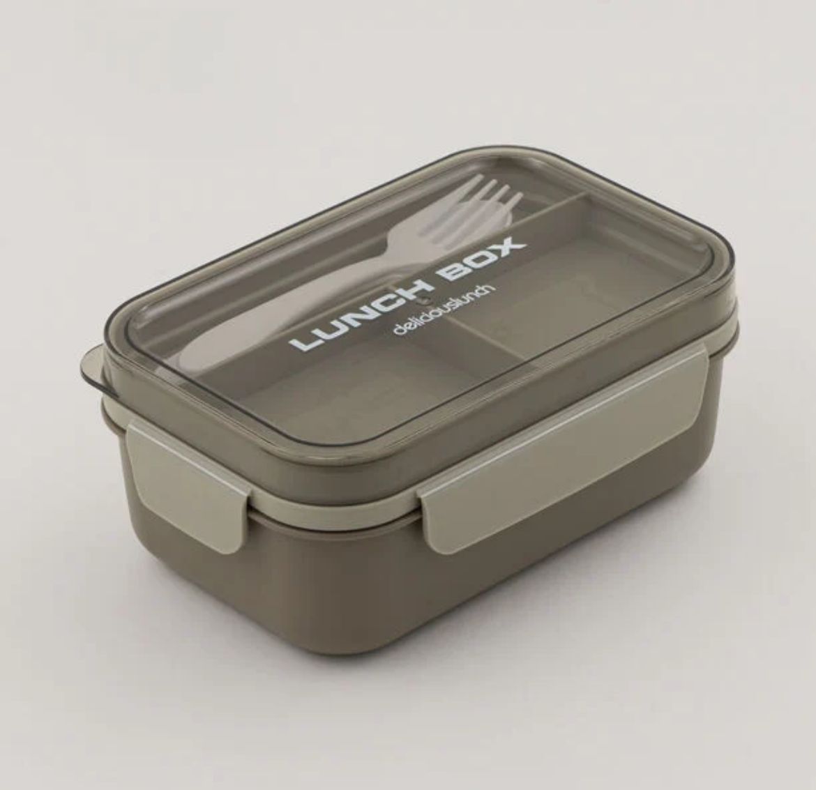 Caja de Almuerzo con 6 Compartimentos y Cubiertos