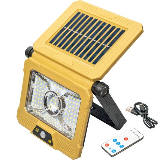 Foco LED Solar Recargable con Mando