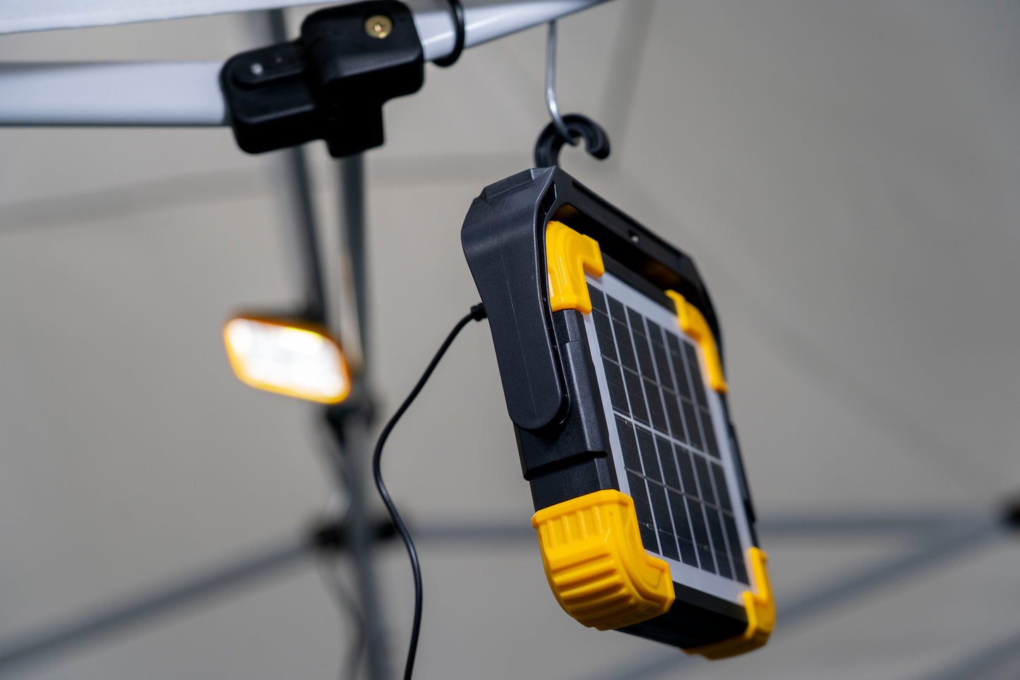 Luz de Emergencia Solar + Power Bank + Alarma