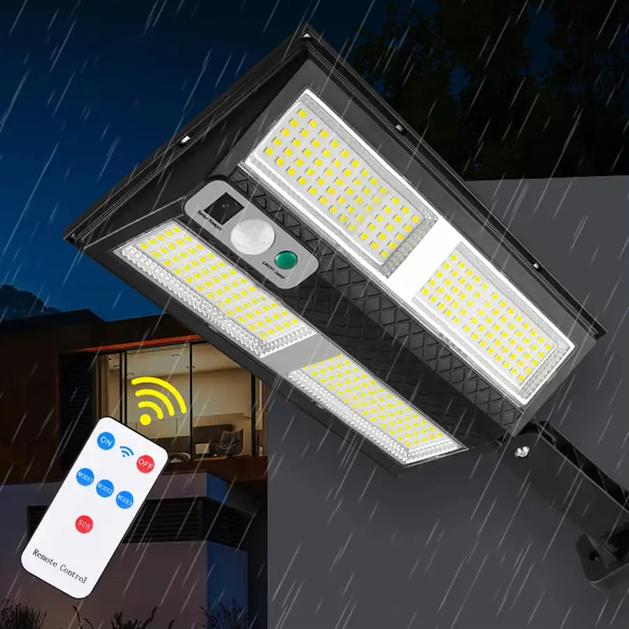 Luz Solar Recargable con Control Remoto y Sensor - Resistente al Agua FENGSEN