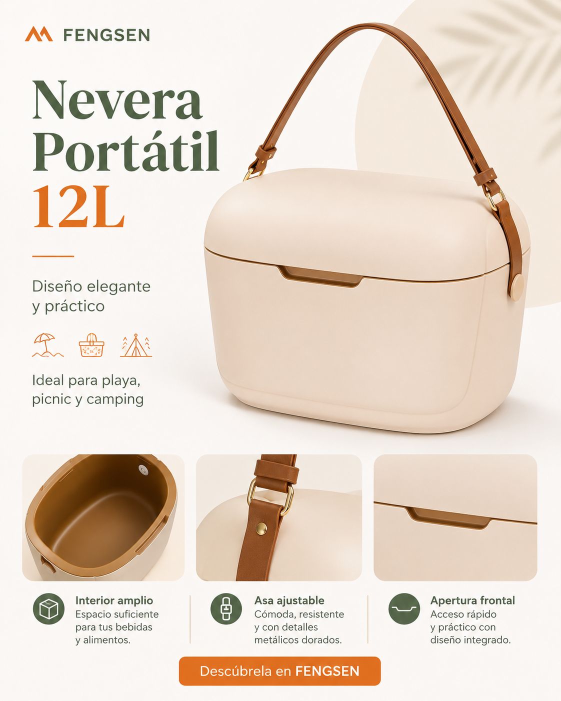 Nevera Portátil – Diseño Elegante y Máxima Comodidad