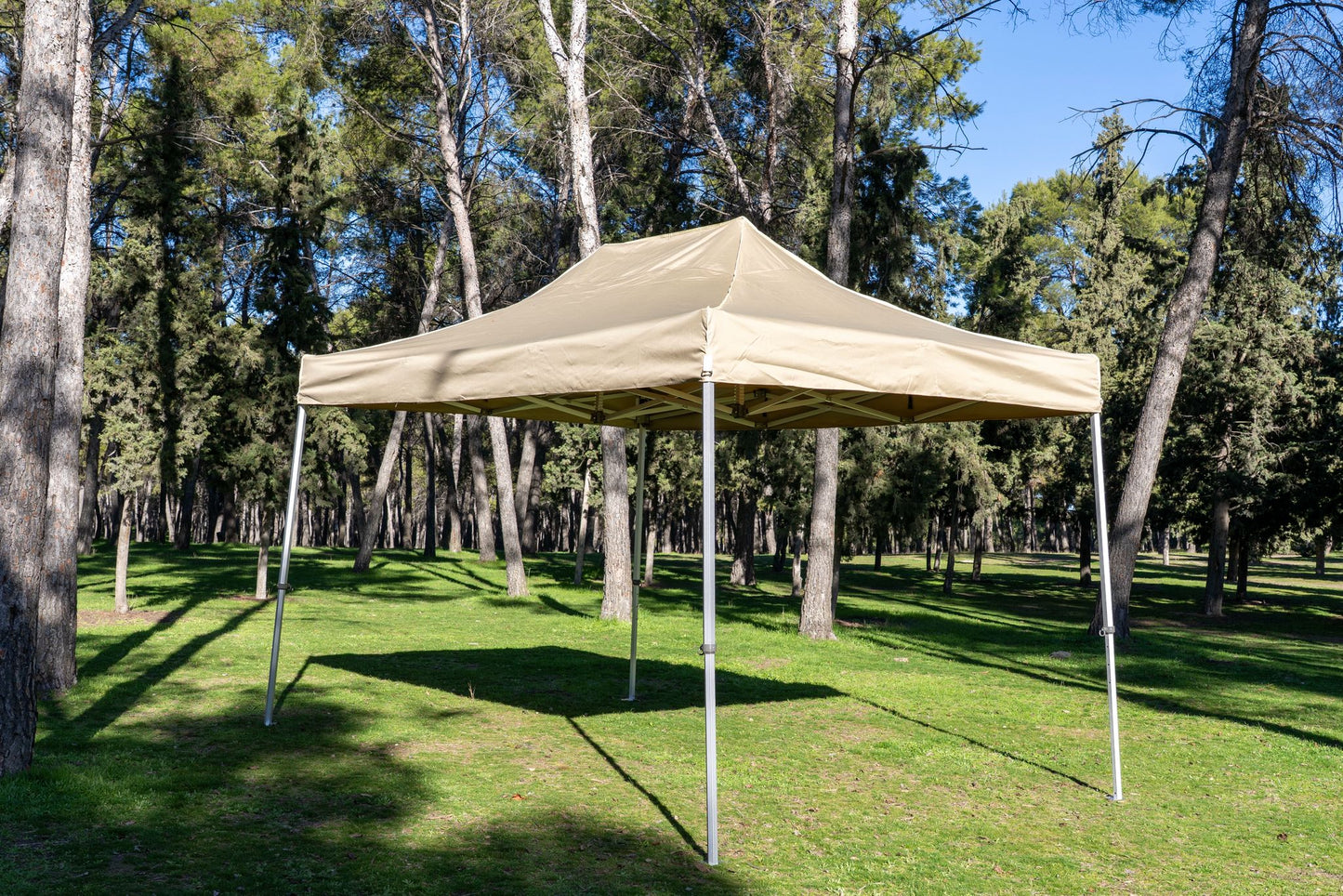 Carpa de Aluminio 5mm Plegable para Exteriores Resistente y Fácil de Montar Ideal para Jardín Playa y Eventos con Estructura Metálica y Techo Impermeable