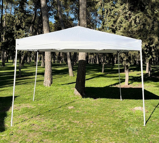 Carpa Básica Patas Cuadras 3x3 M Plegable para Exterior Jardín Camping Playa Picnics y Eventos Al Aire Libre Montaje Rápido Estructura Metálica