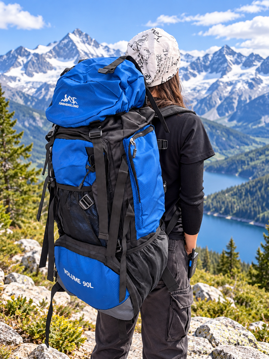 Mochila de senderismo y camping 90lts