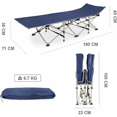 Tumbona Plegable Azul Marino – Estable, Ligera y Resistente al Agua FENGSEN
