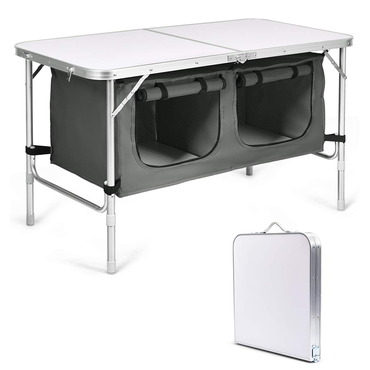 Mesa Cocina Camping Plegable Organizador