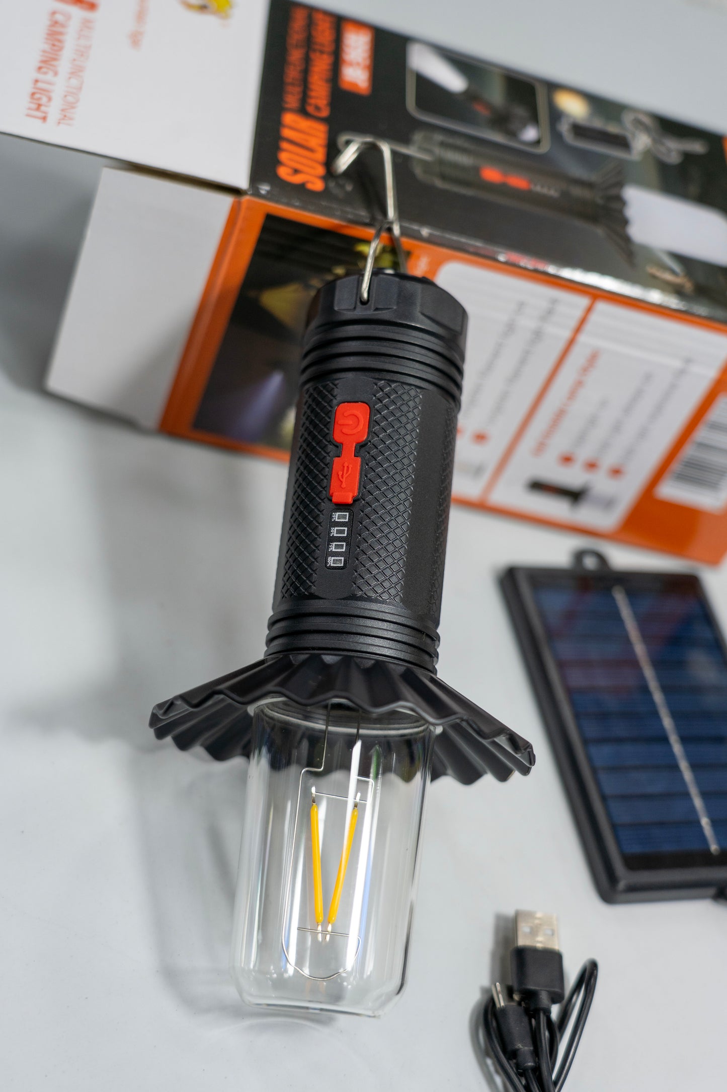 Lámpara Camping Solar Multifunción JB-968W