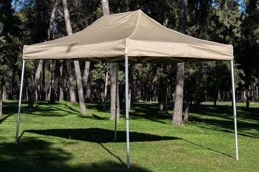 Carpa de Aluminio 5mm Plegable para Exteriores Resistente y Fácil de Montar Ideal para Jardín Playa y Eventos con Estructura Metálica y Techo Impermeable