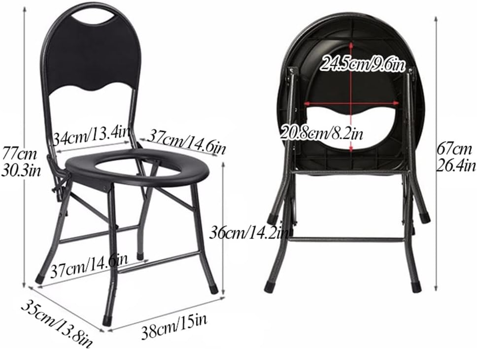 Silla WC Plegable Portátil - Diseño Compacto para Acampadas