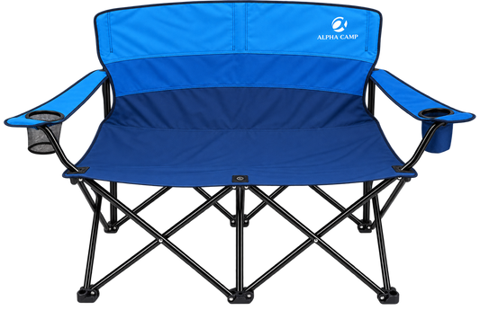 Silla doble plegable de camping