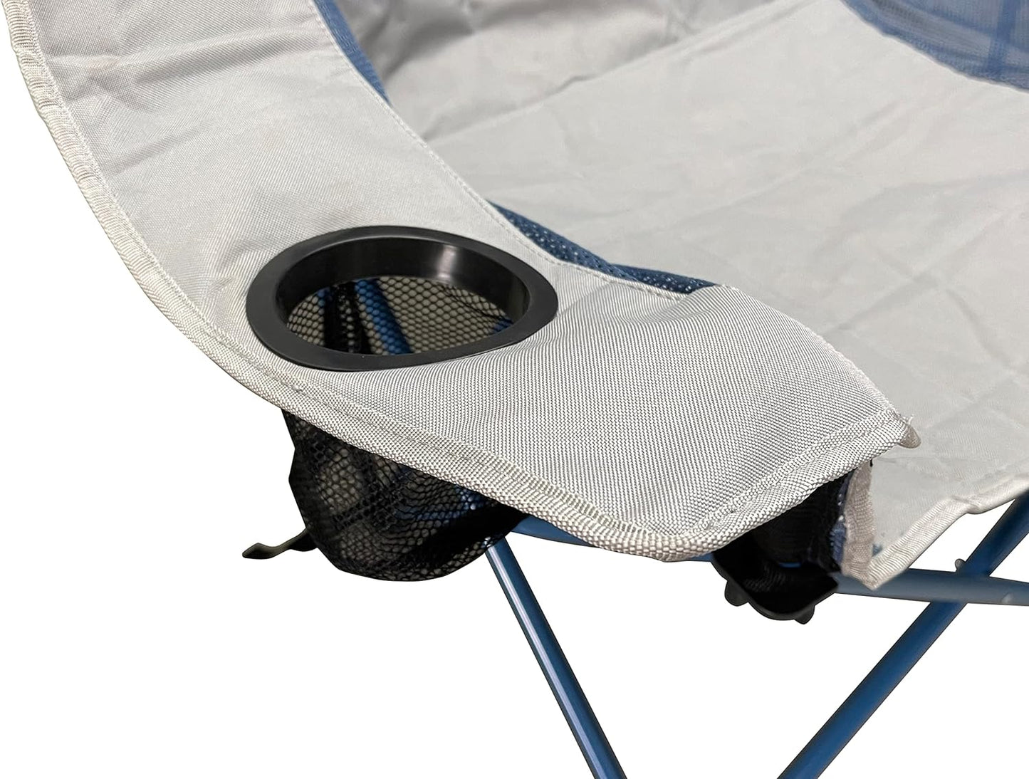 Silla de campamento plegable doble con ajuste circular y respaldo acolchado