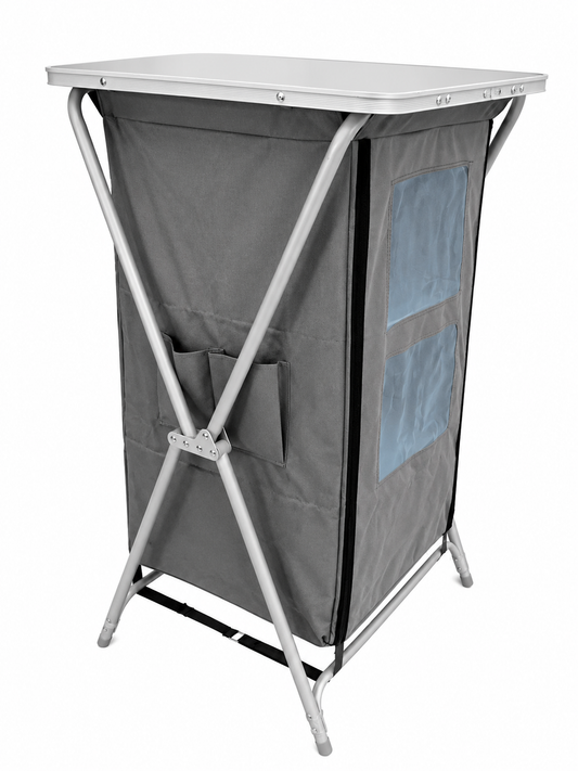 Folding Camping Cupboard with Table