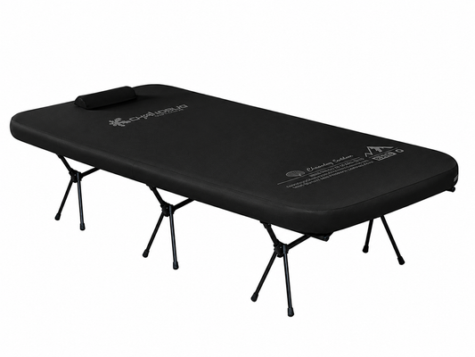 ️ Cama de Camping con Colchón Hinchable