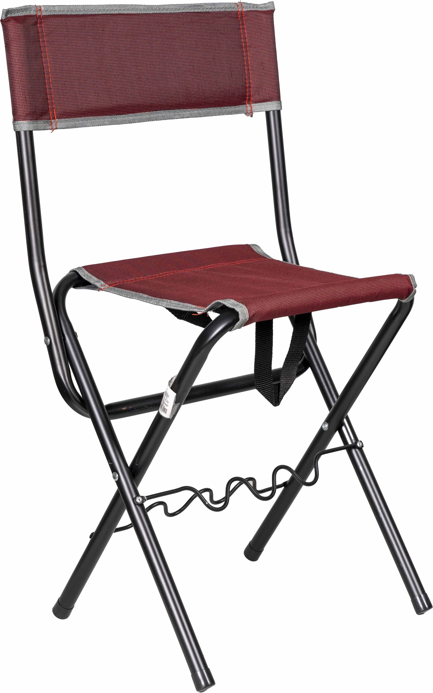 Silla Plegable de Camping con Respaldo y Soporte para Cañas de Pescar FENGSEN
