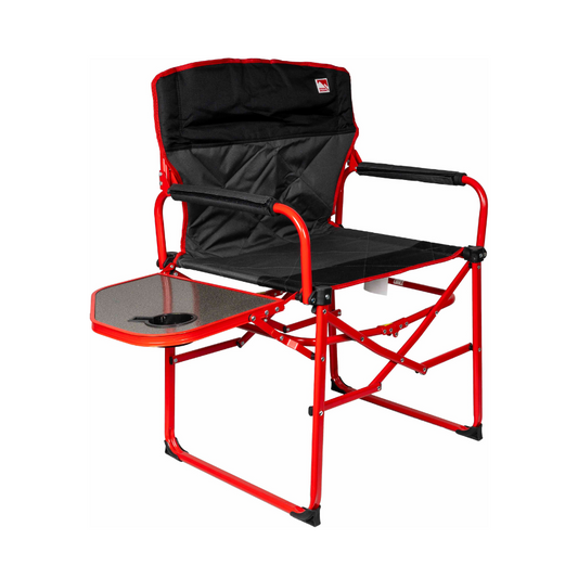 Silla estilo director con Mesa Auxiliar – Robusta, Plegable y Lista para Todo