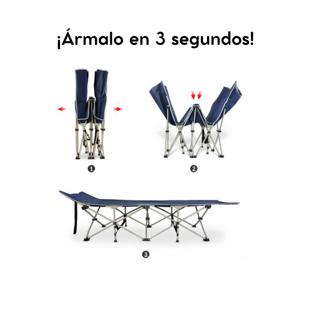 Tumbona Plegable Azul Marino – Estable, Ligera y Resistente al Agua FENGSEN