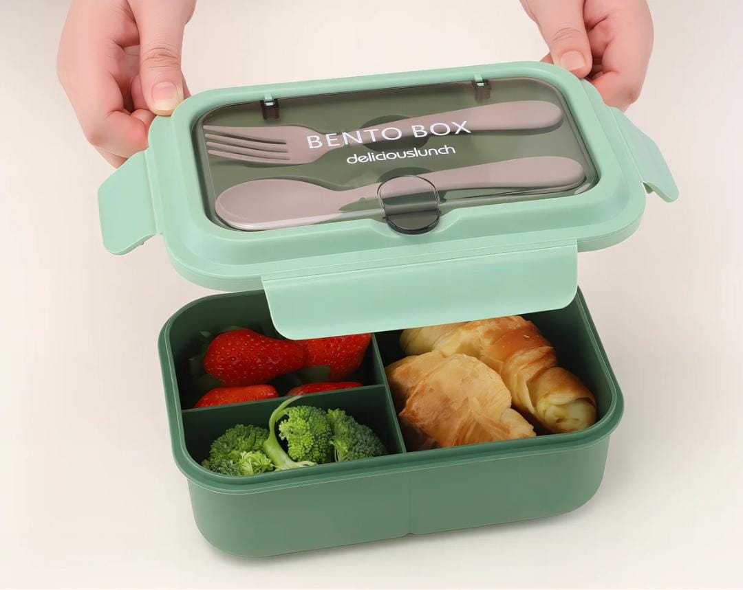Caja de Almuerzo con cubiertos