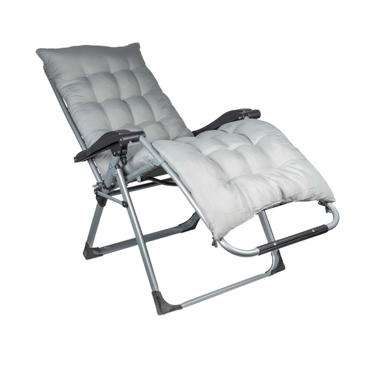 Tumbona Plegable con colchón para Camping, Terraza o Piscina
