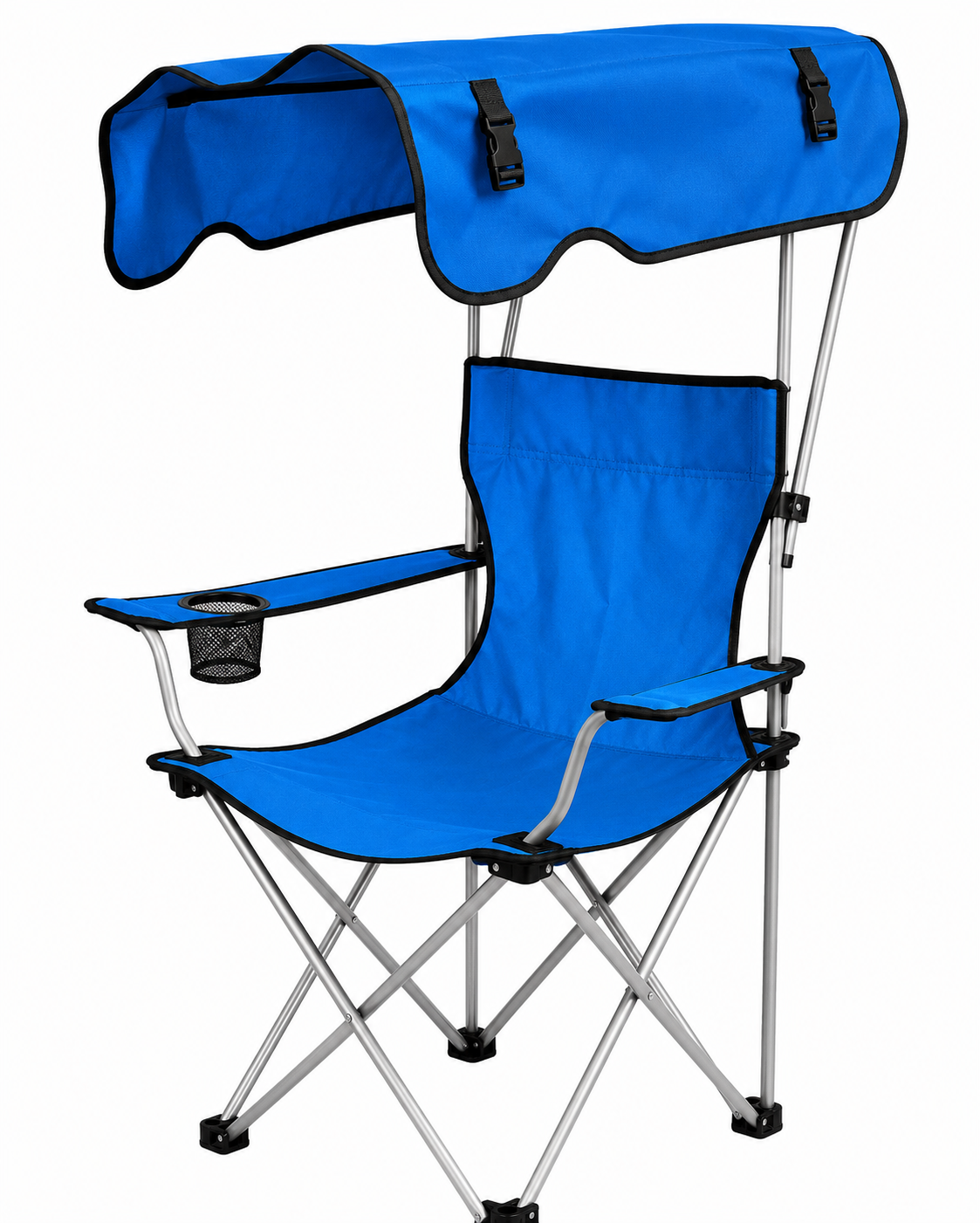 ️ Silla Plegable con Techo – Protección Solar | Camping, Playa y Pesca