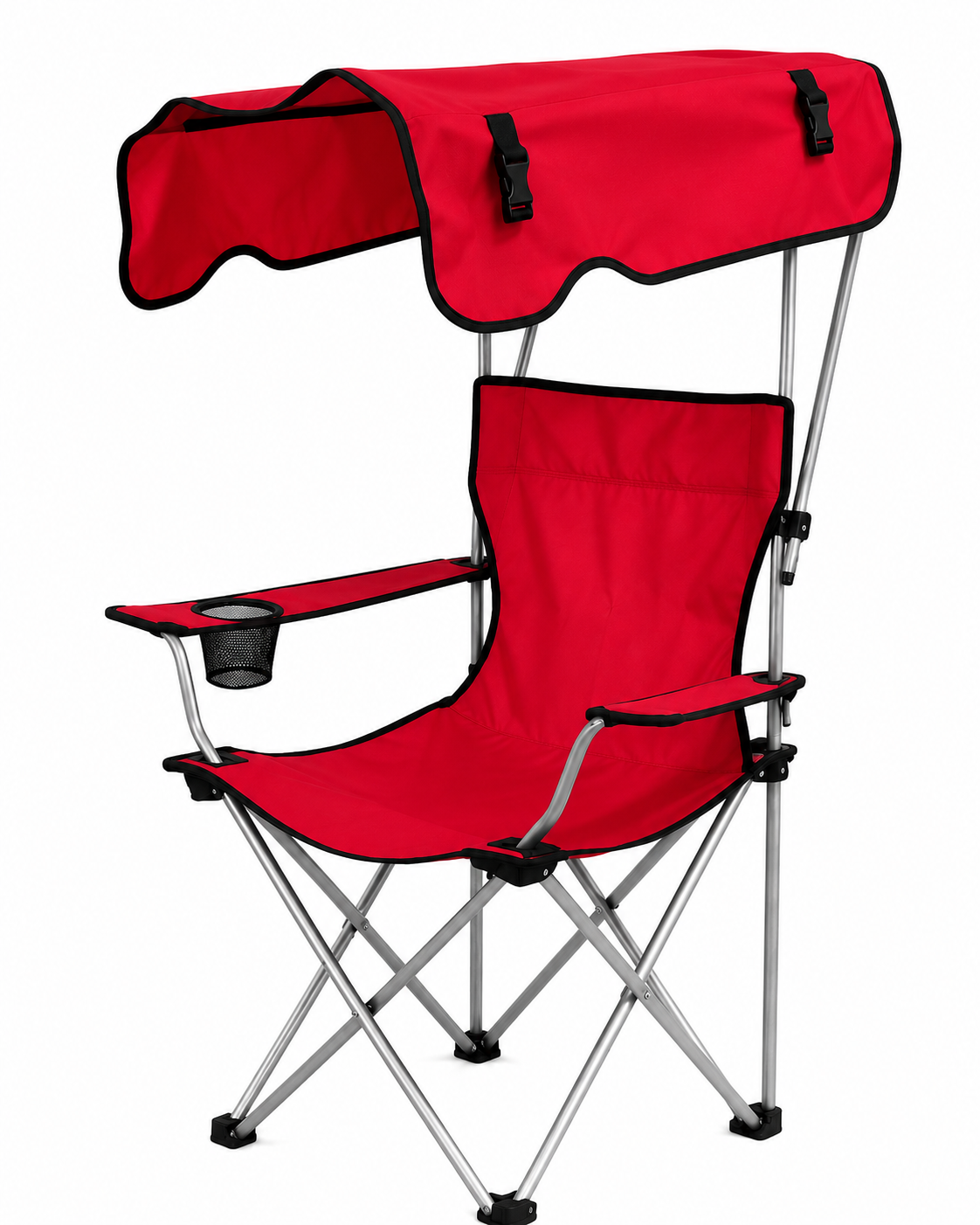 ️ Silla Plegable con Techo – Protección Solar | Camping, Playa y Pesca