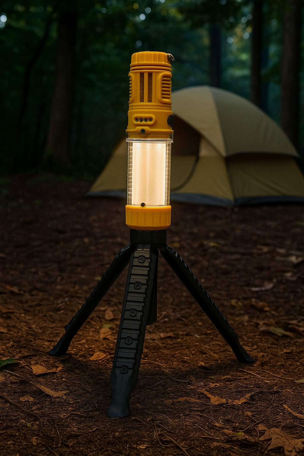 🔦 Lámpara LED de Camping Multifuncional con Trípode