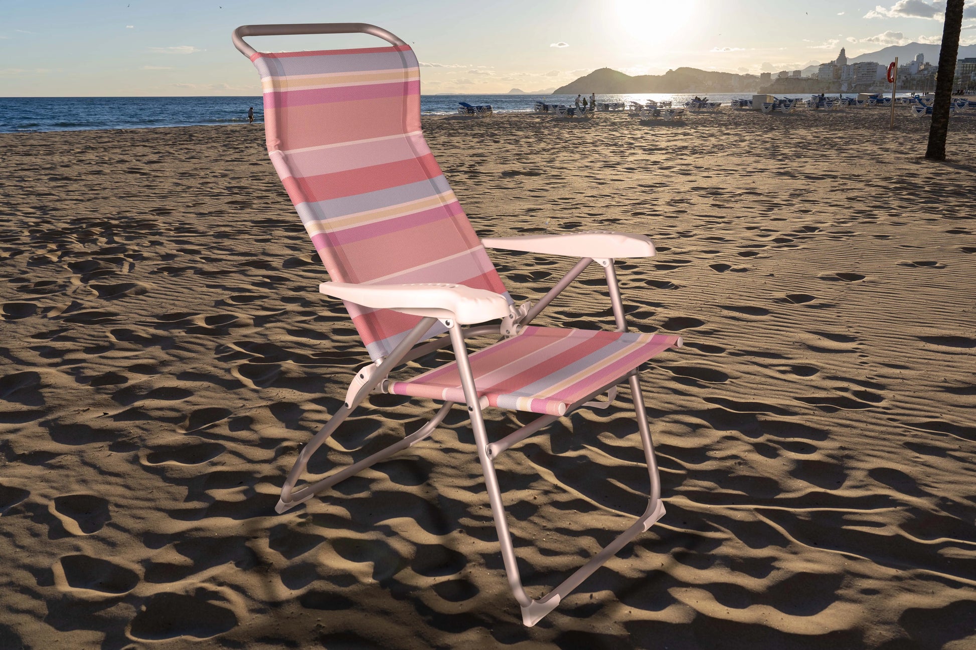 Pack de 2 sillas Plegables multiposición - Ideal para Camping, Piscina y Terraza FENGSEN