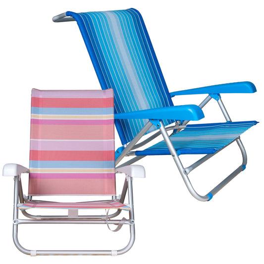 Pack Dos Sillas Plegables - para Playa y Piscina FENGSEN